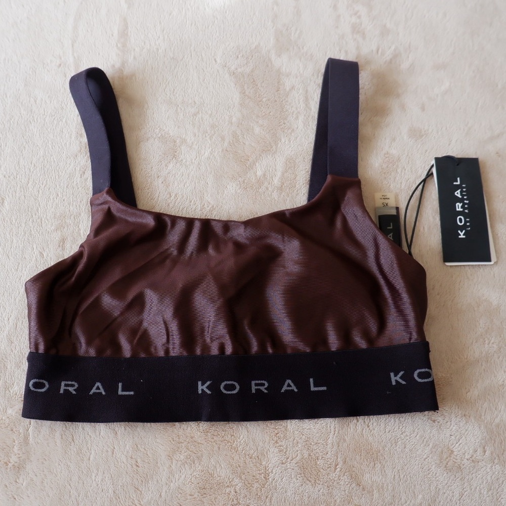 KORAL Dare Sports Bra in Chocolate